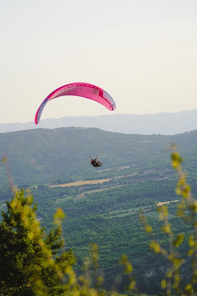 vol en parapente près de Forcalquier