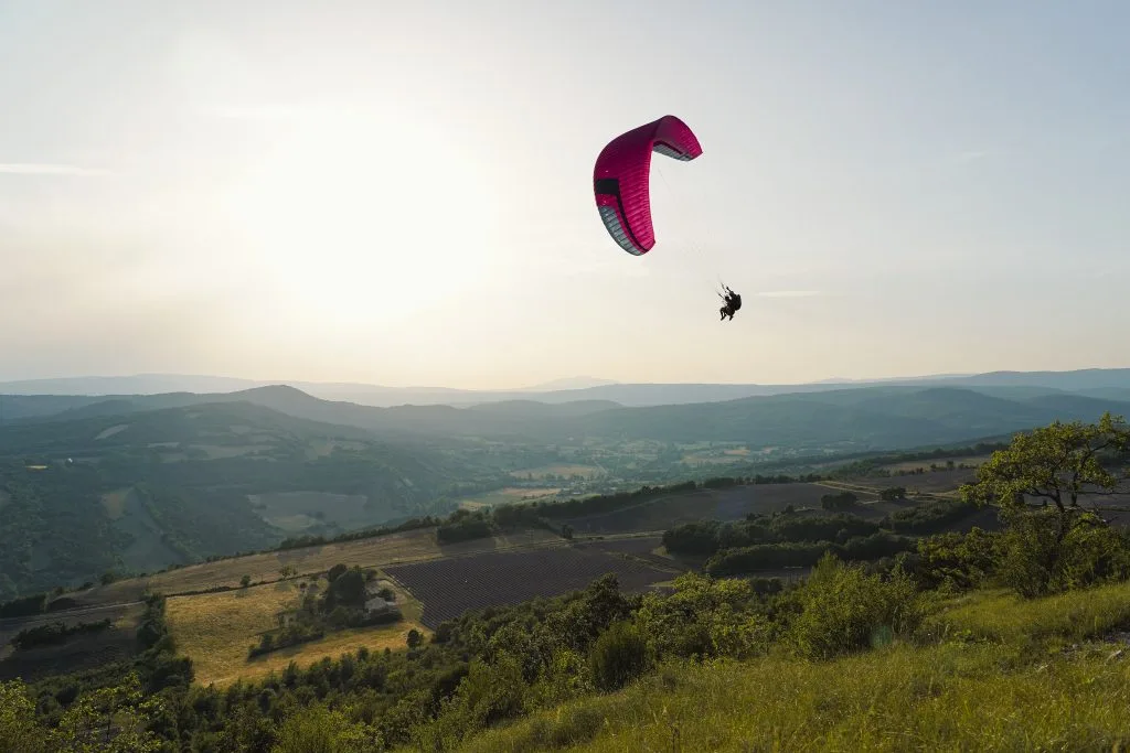baptêmes en parapente avec Lucas